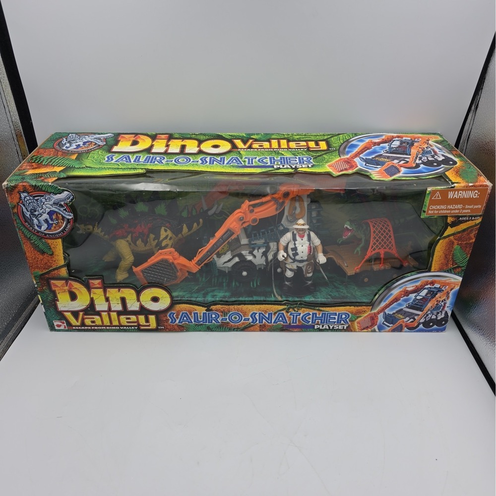 RARE 2002 Chap Mei Dino Valley Escape From Dino Valley Saur-O-Snatcher Playset